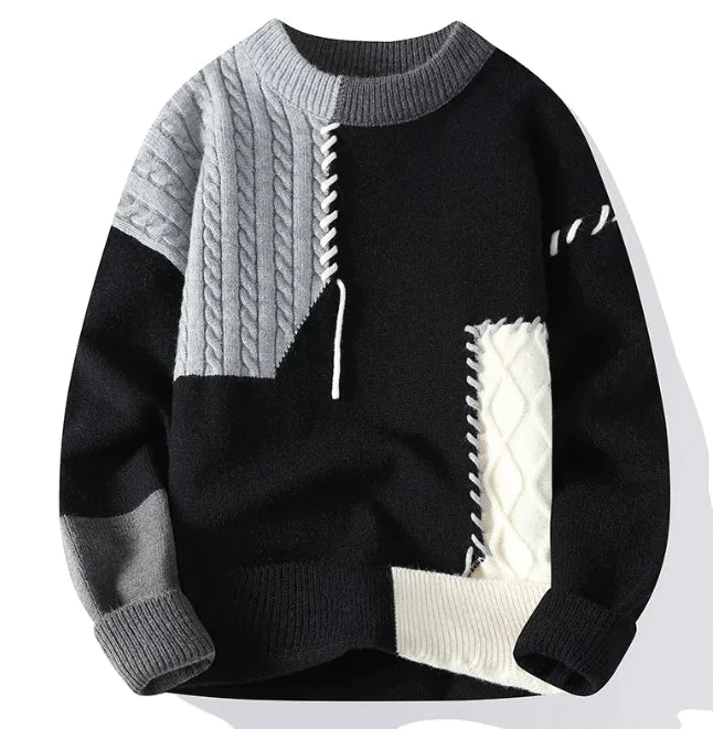 Colorblock Pullover Sweater